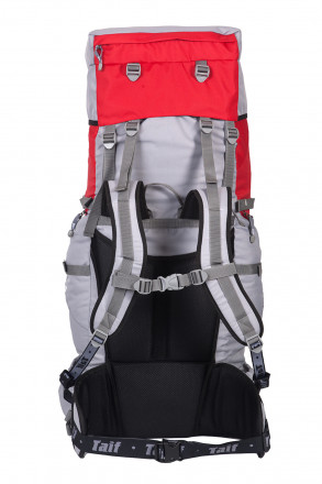 Рюкзак туристический Хальмер 2, с латами, красно-серый, 100 л, ТАЙФ